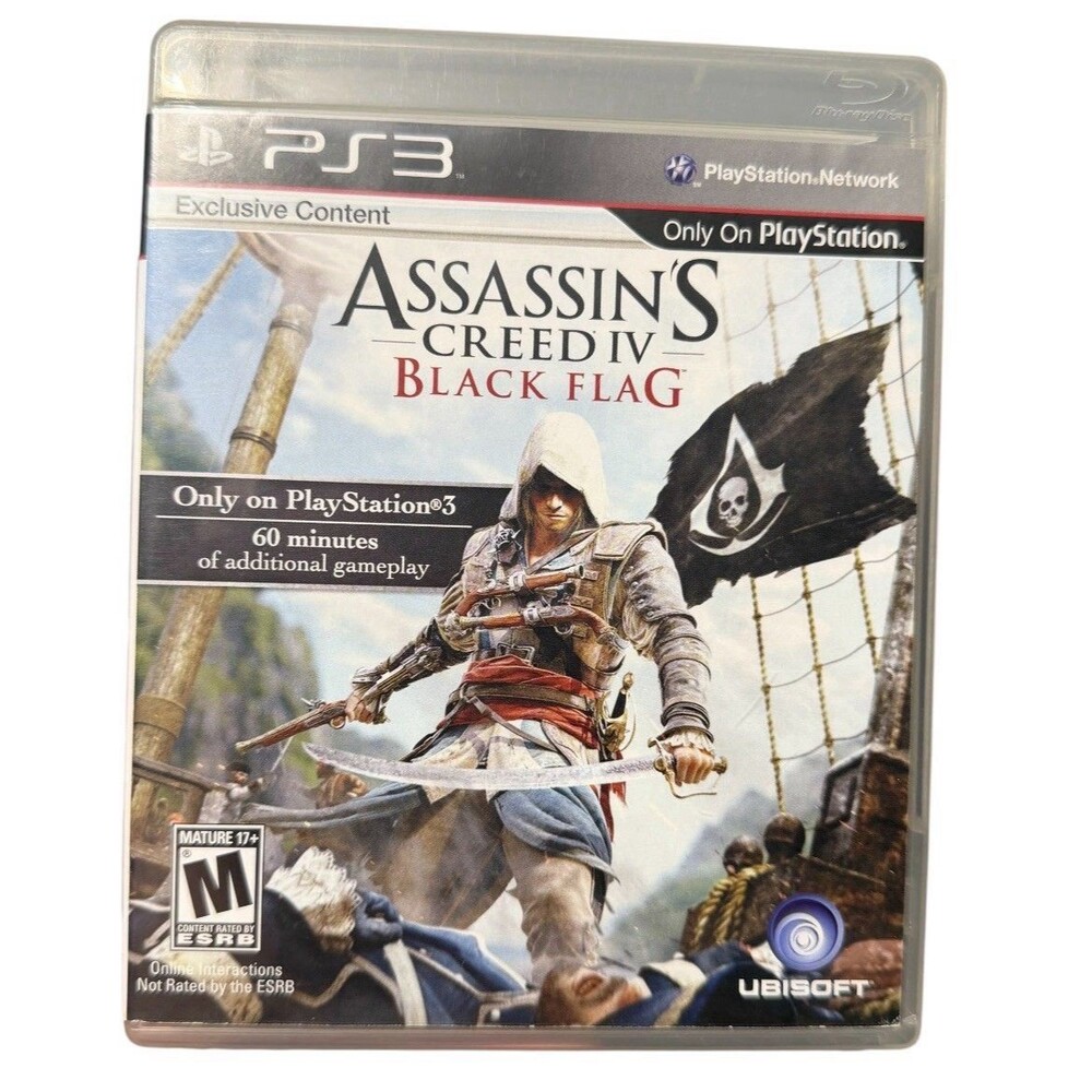 Assassin’s Creed IV Black Flag PS3 Complete CIB Exclusive Content Ubisoft 2013